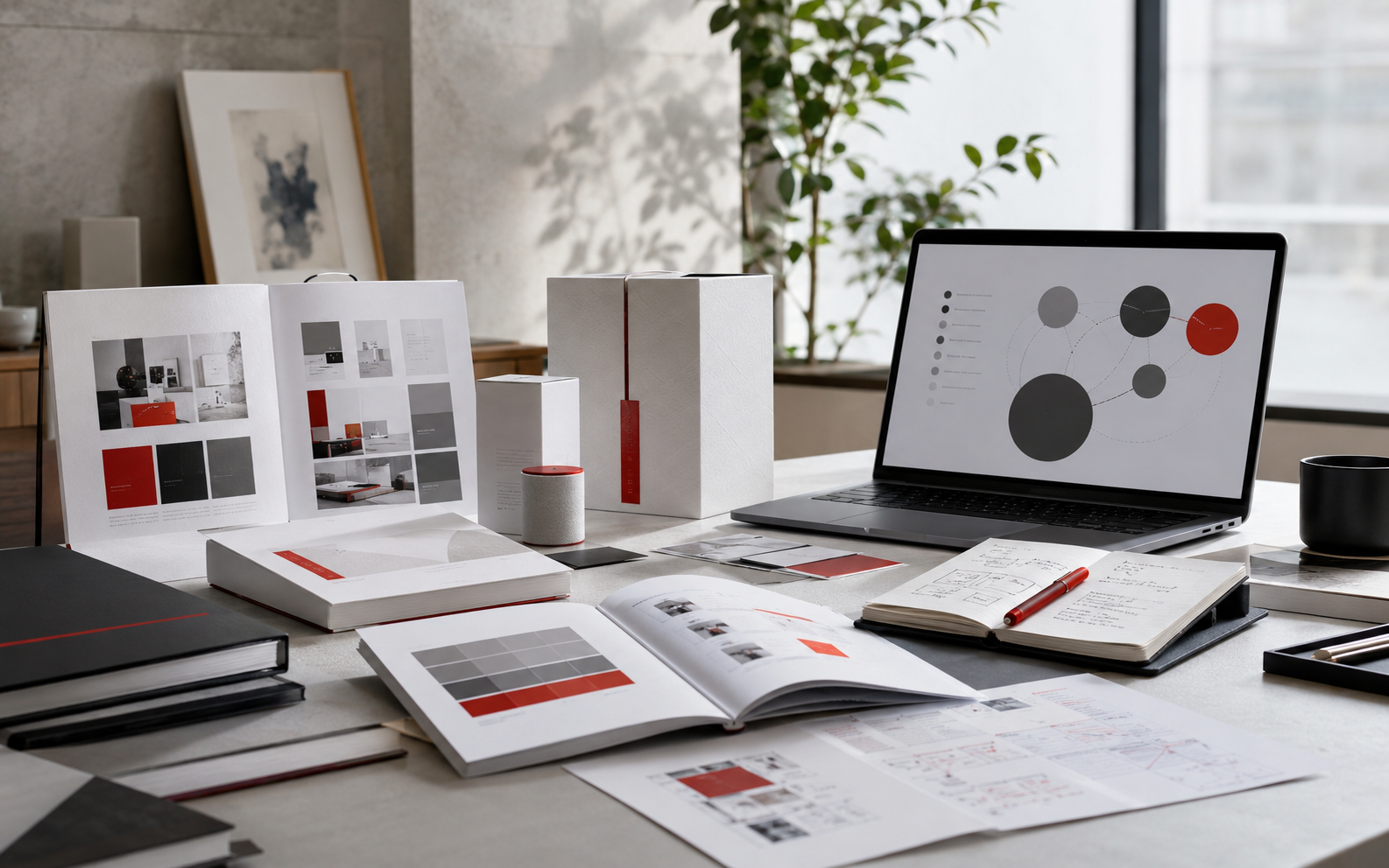 Growth Loong brand upgrade workbench showing positioning, visual identity, content, and channel material upgrades